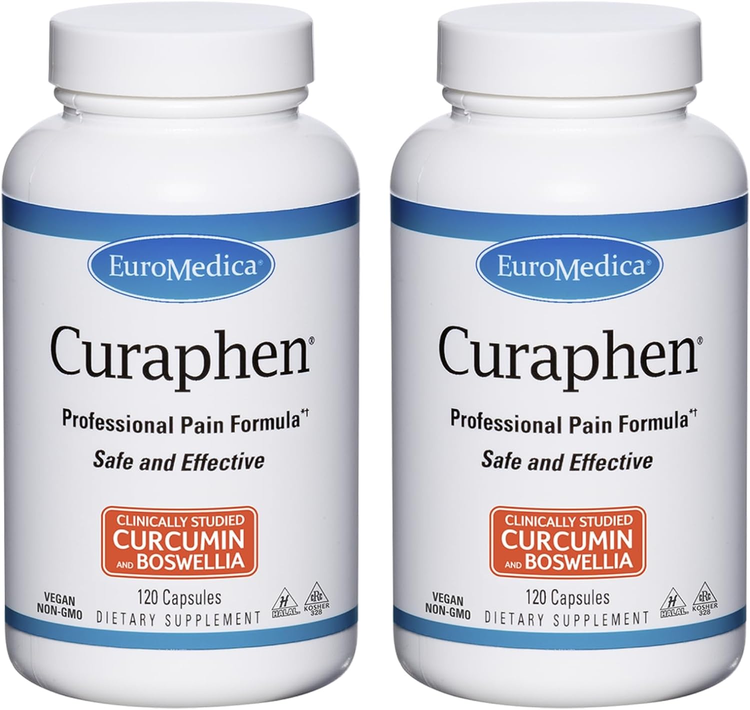 Euromedica Curaphen - 120 Capsules, Pack Of 2 - Professional Pain Form