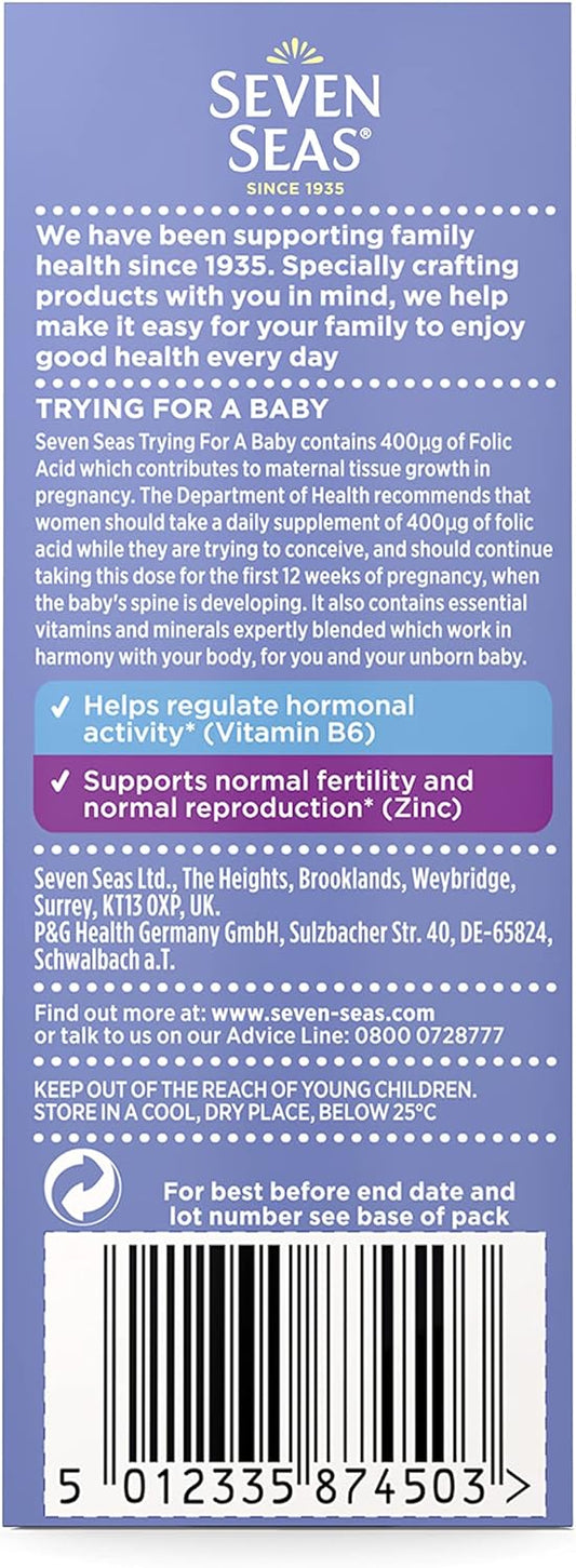 Seven Seas 400 Mg Folic Acid Prenatal Vitamins For Women With Iron & V10 Grams