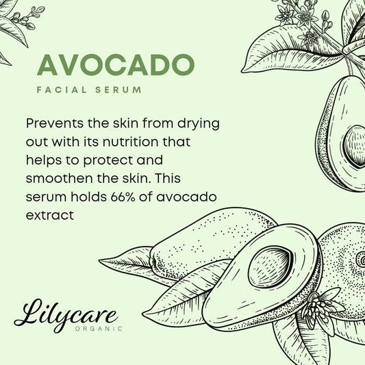 Avocado N Cream Serum for dry skin, makes skin smooth and hydrated all natutal ingredients with milk proteins