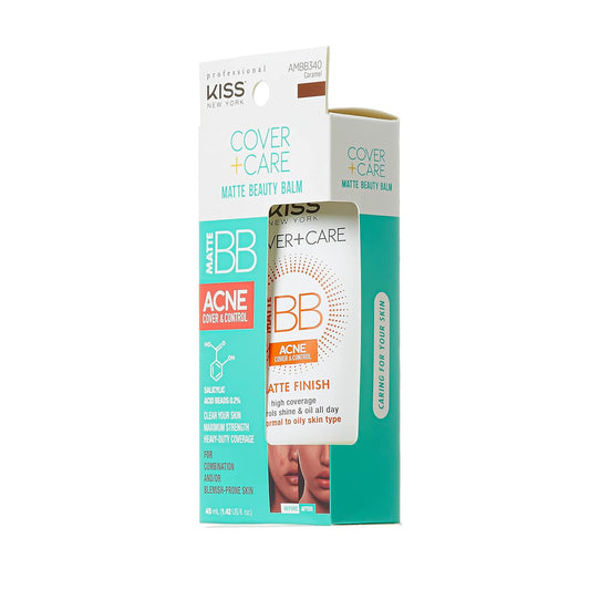 Ruby Kiss Cover + Care Acne Control Matte Finish Beauty Balm- AMBB340 (Matte-Caramel)