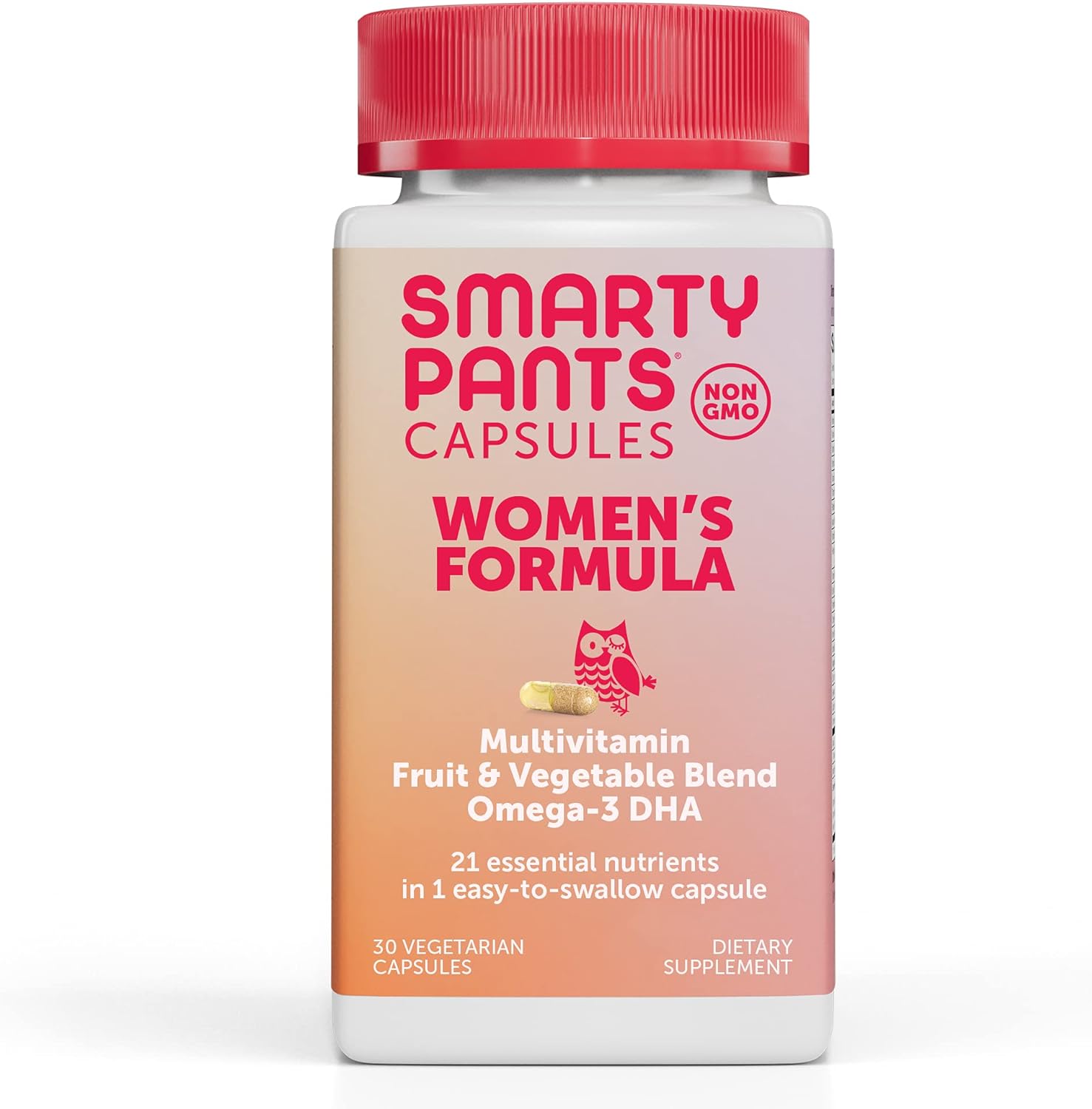 SmartyPants Multivitamin for Women: Omega-3 DHA; Zinc for Immunity, Bi