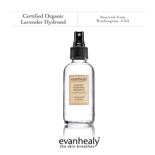 evanhealy Lavender Facial Tonic w/HydroSoul | 100% Pure Organic Plant Hydrosol | Balances, Protects, & Refreshes All Skin Types