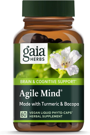 Gaia Herbs Agile Mind - Brain & Cognitive Support Herbal Sup