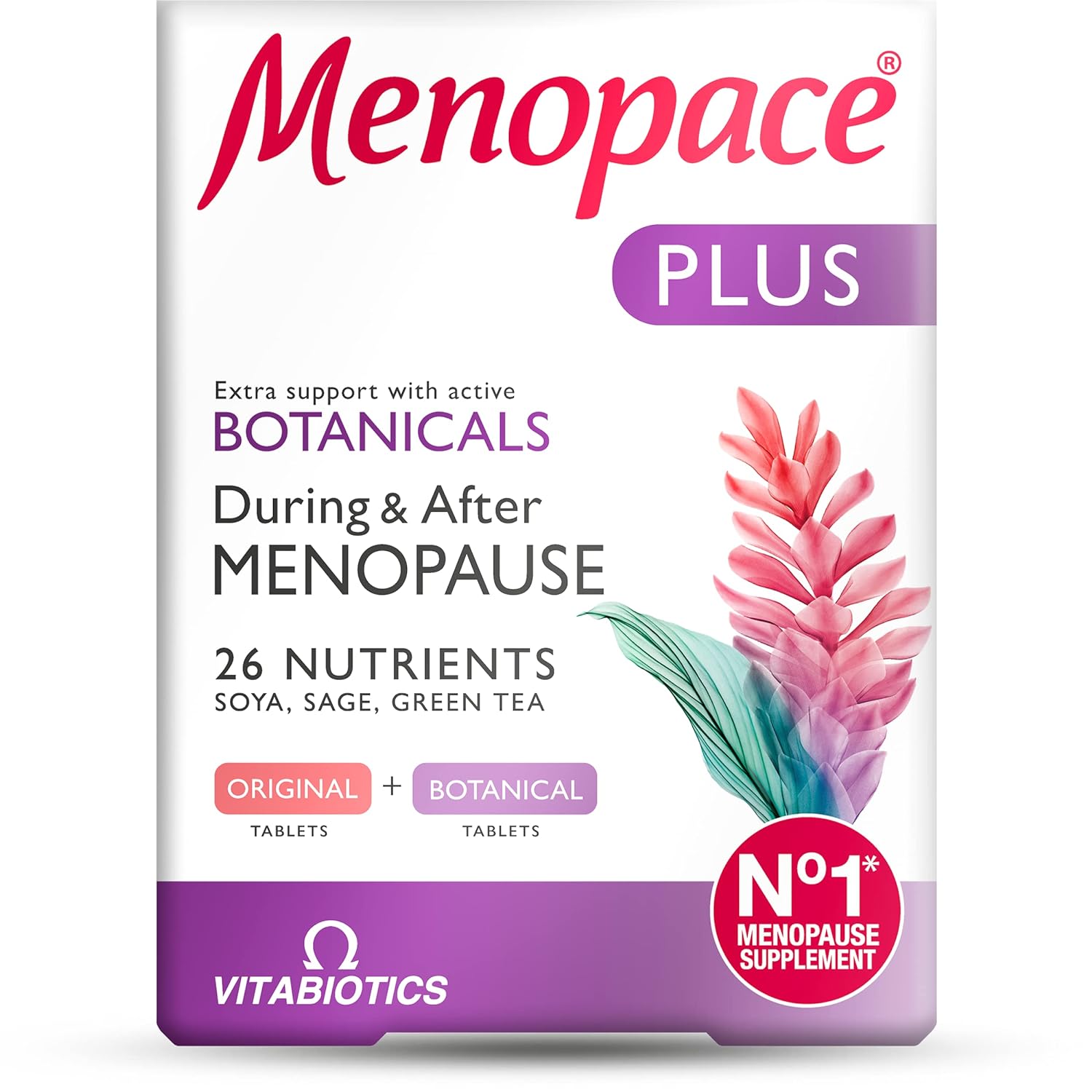 Vitabiotics Ltd Vitabiotics Menopace Plus Active Botanical 56 Tablets (2X28 D
