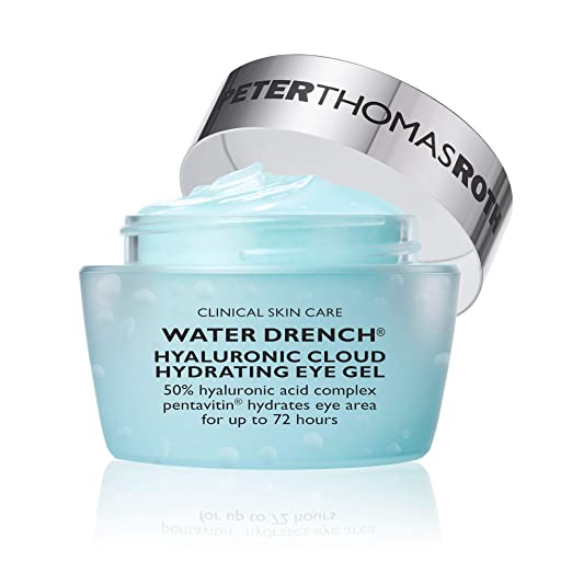 Peter Thomas Roth Water Drench Hyaluronic Cloud Hydrating Eye Gel, Hyaluronic Acid Eye Gel With Caffeine, for Fine Lines, Wrinkles, Under-Eye Puffiness and Dark Circles