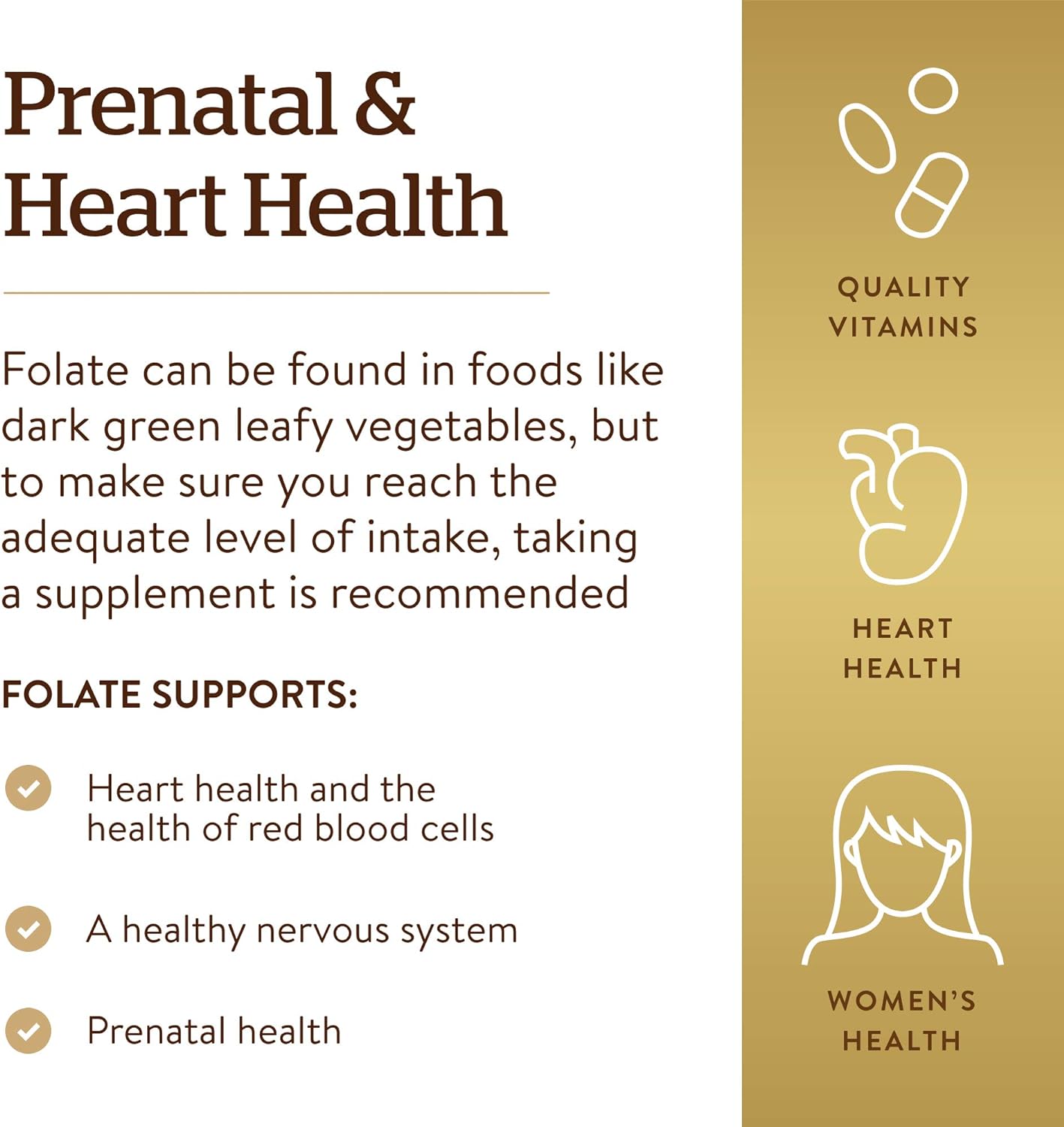 SOLGAR Folate 666 mcg DFE (400 mcg Folic Acid), 250 Tablets - Pack of 