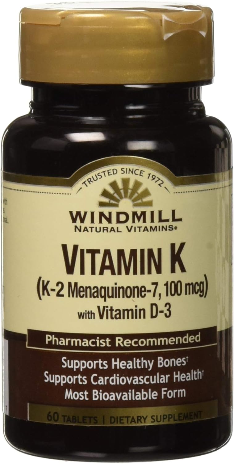 Vitamin K2 (MK7) with Vitamin D3 60 Tablets