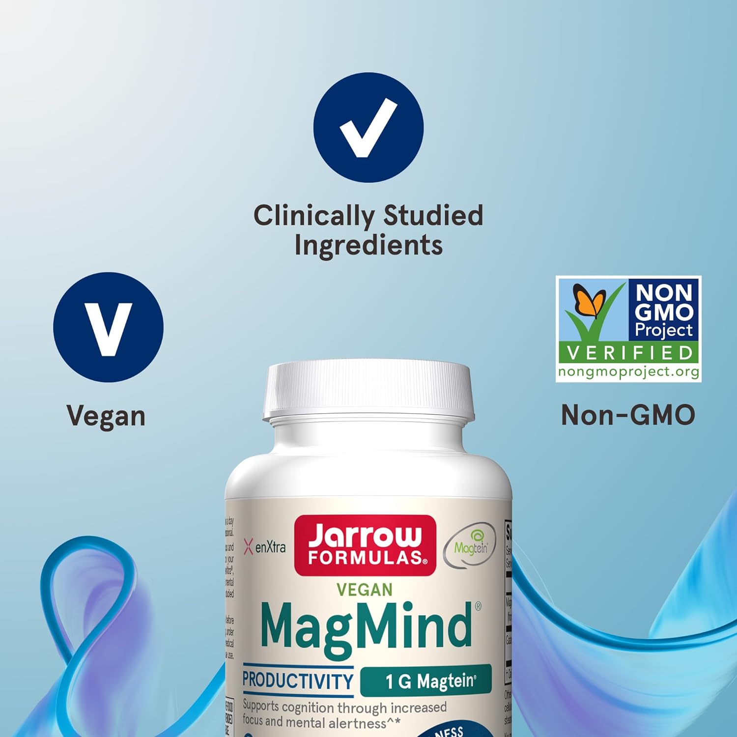 Jarrow Formulas MagMind Productivity with Magtein 1g (Magnesium L-Thre