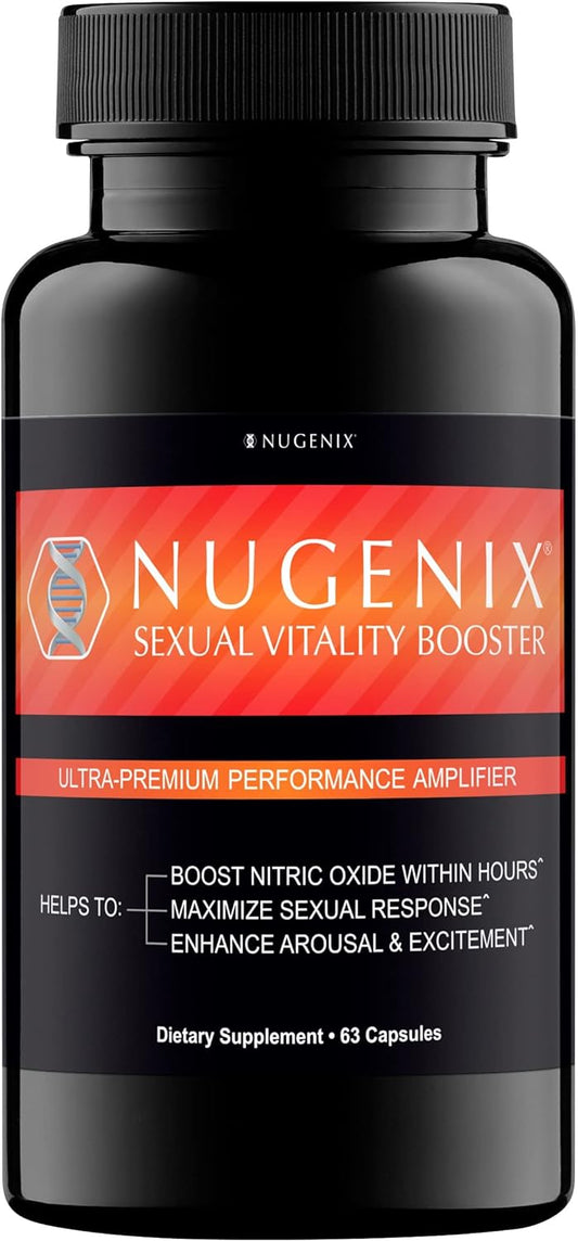 Nugenix Sexual Vitality Booster - Ultra Premium Performance Amplifier for Men - Nitric Oxide Supplement, 63 Capsules