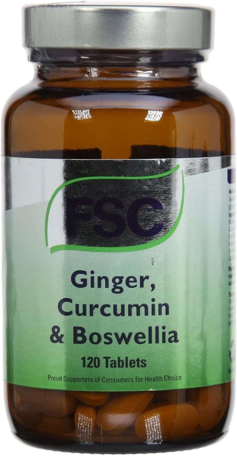 FSC Ginger Curcumin & Boswellia 120 Tablets

