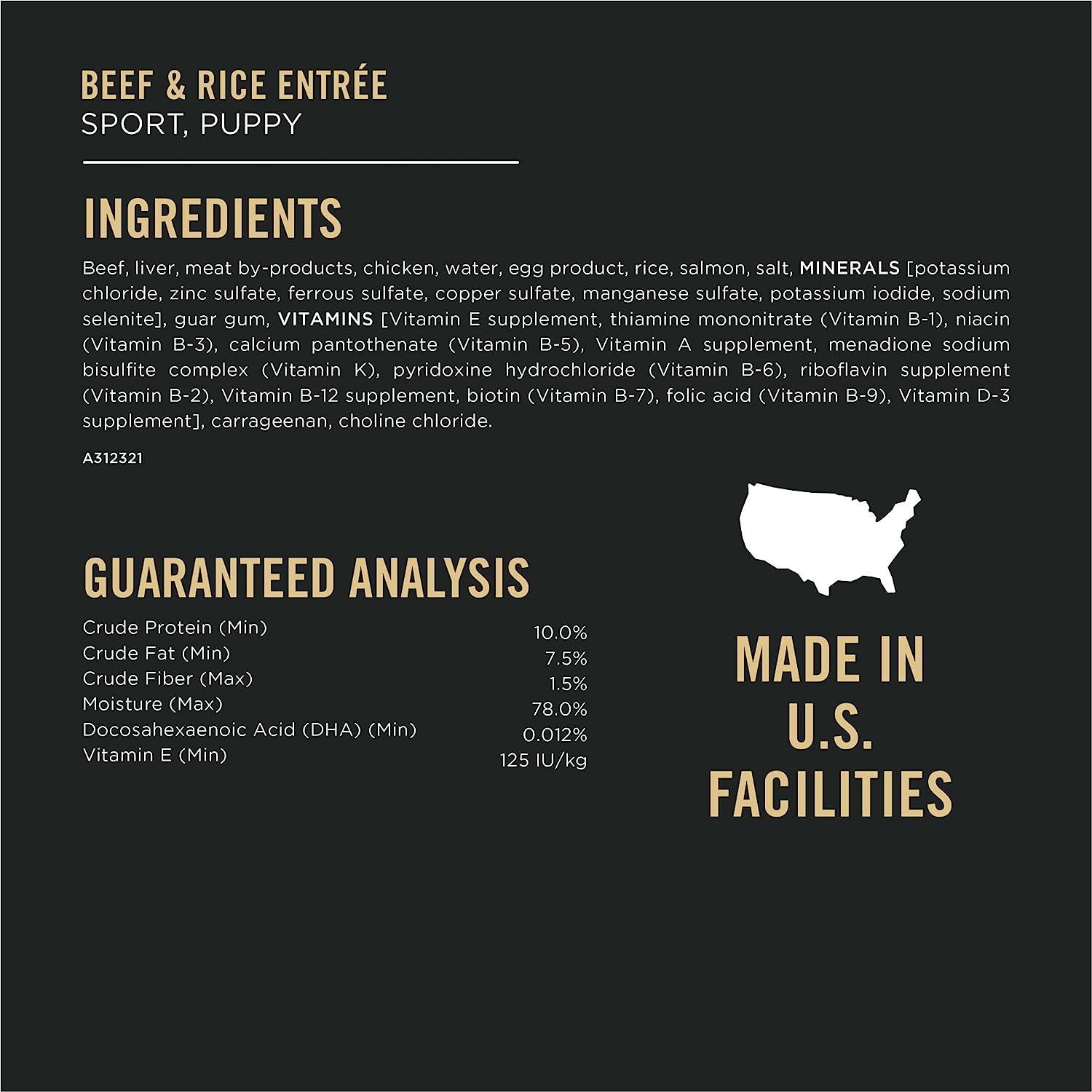 Purina Pro Plan Sport Wet Beef & Rice Entrée and Chicken and