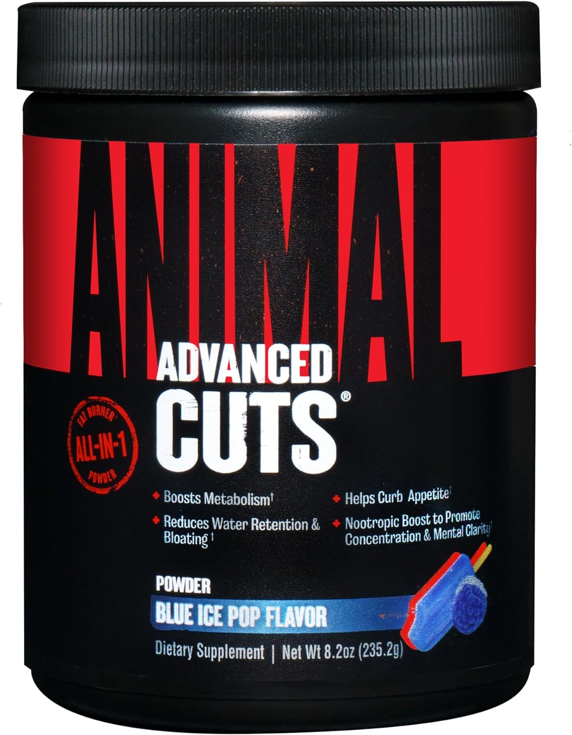Universal Nutrition Animal Cuts Powder - Metabolic Enhancer, Nootropic