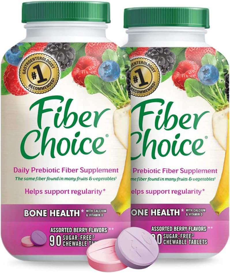 Fiber Choice Bone Health Daily Prebiotic Fiber Chewable Tablets With C1.9 Pounds