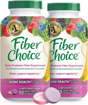 Fiber Choice Bone Health Daily Prebiotic Fiber Chewable Tablets with C1.9 Pounds