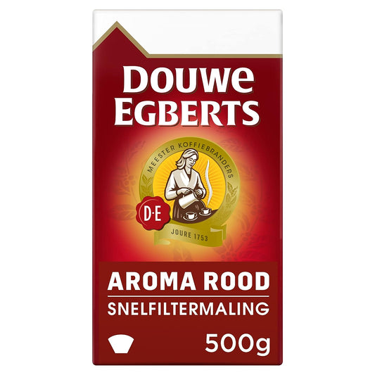 Douwe Egberts Aroma Rood Ground Coffee, Pack of 2