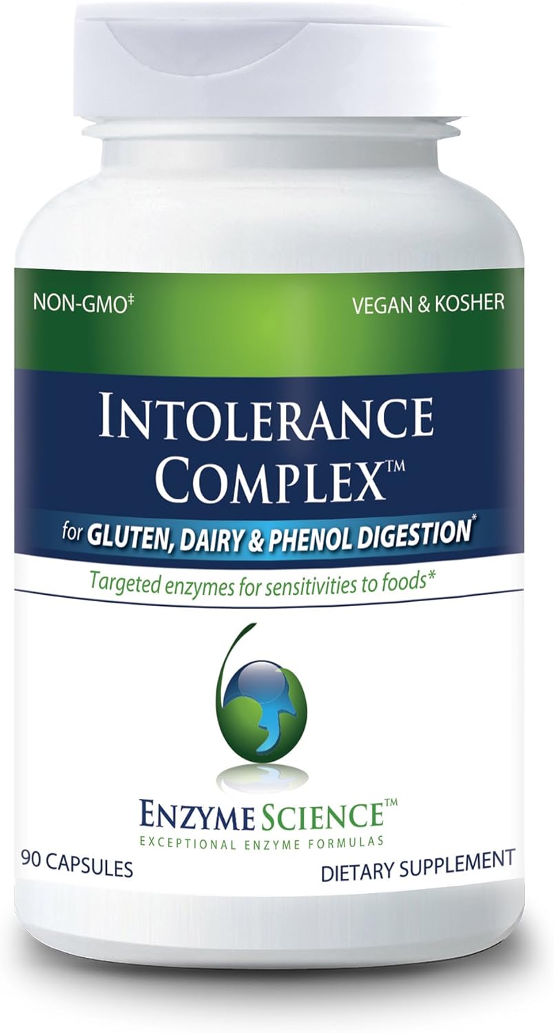 Enzyme Science Intolerance Complex, 90 Capsules  Comprehensive Supp3.53 Ounces