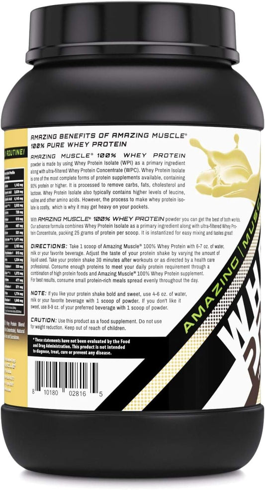 Amazing Muscle 100% Whey Protein Powder *Advanced Formula with Whey Pr