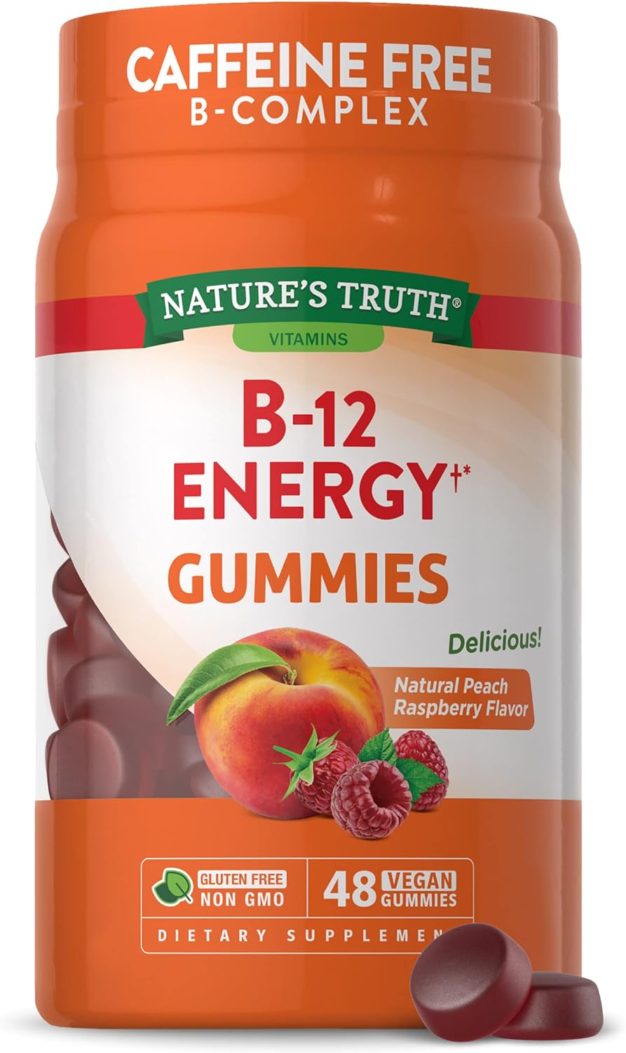 B-Energized Energy Gummies | 48 Count | With B-Vitamins, L-Carnitine &