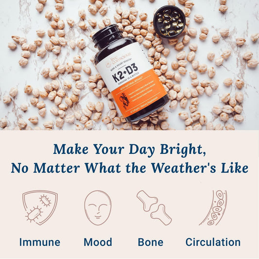 Davinci Labs Adk - Helps Support Bone, Heart & Immune Health* - Dietary Supplement With Vitamins A, D3 & K2 (As Mk-7) - Vegetarian, Gluten Free & Soy Free - 60 Capsules