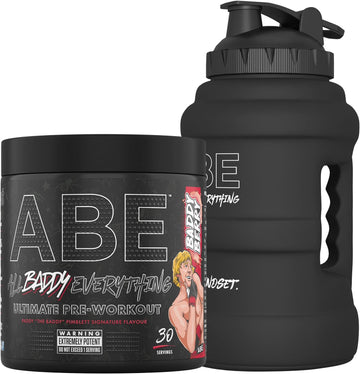 Applied Nutrition Bundle Abe Pre Workout 375G + Jug 2.5 Lt Matt Black 500 Grams