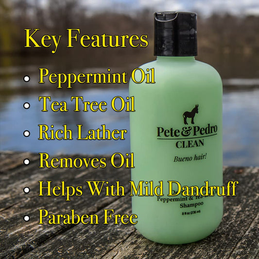 Pete & Pedro CLEAN & CONDITION Hair Care Set | Tea Tree Oil Men's Shampoo and Peppermint Cream Conditioner for Men & Women | As Seen on Shark Tank, 8.5 . Each