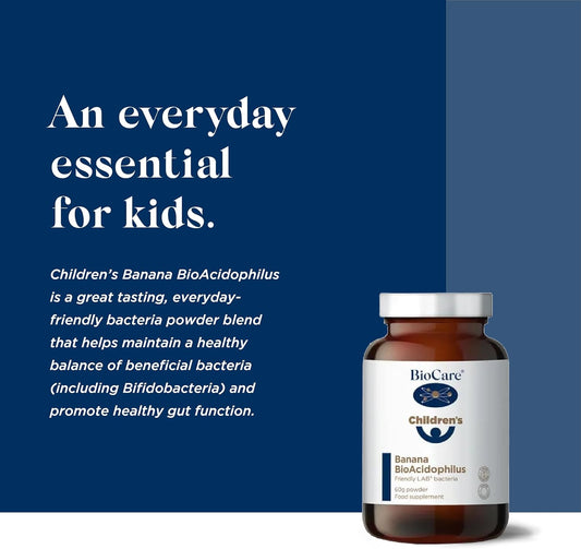 BioCare Children's Banana BioAcidophilus | 2 Billion Lab4 Friendly Bac200 Grams