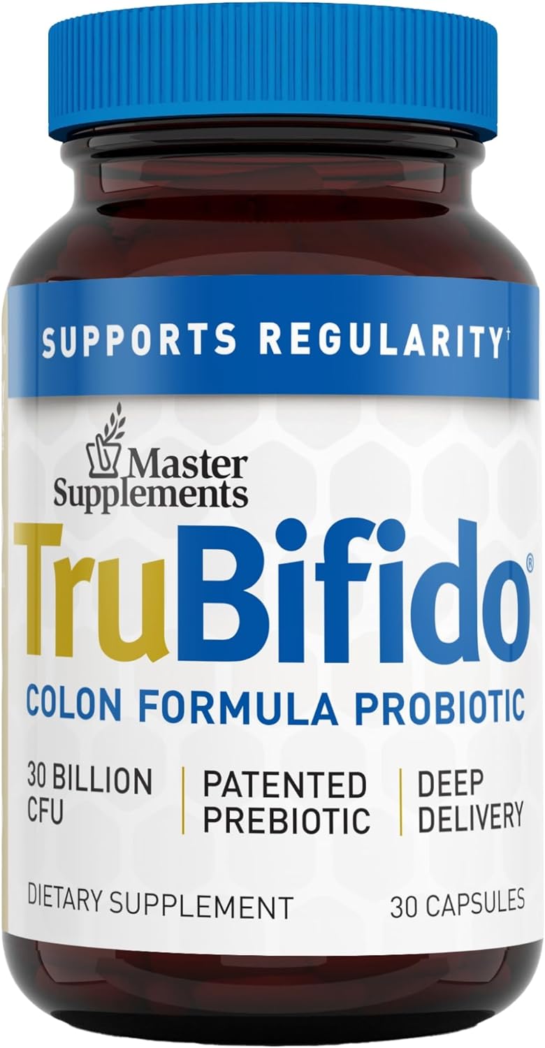 Master Supplements Trubifido - 30 Capsules - Powerful Probiotic For Colon Health & Energy - Immune Booster, Supports Regularity - Gluten Free - 30 Servings