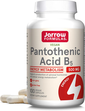 Jarrow Formulas Pantothenic Acid B5 500 Mg - 100 Veggie Caps - Essenti