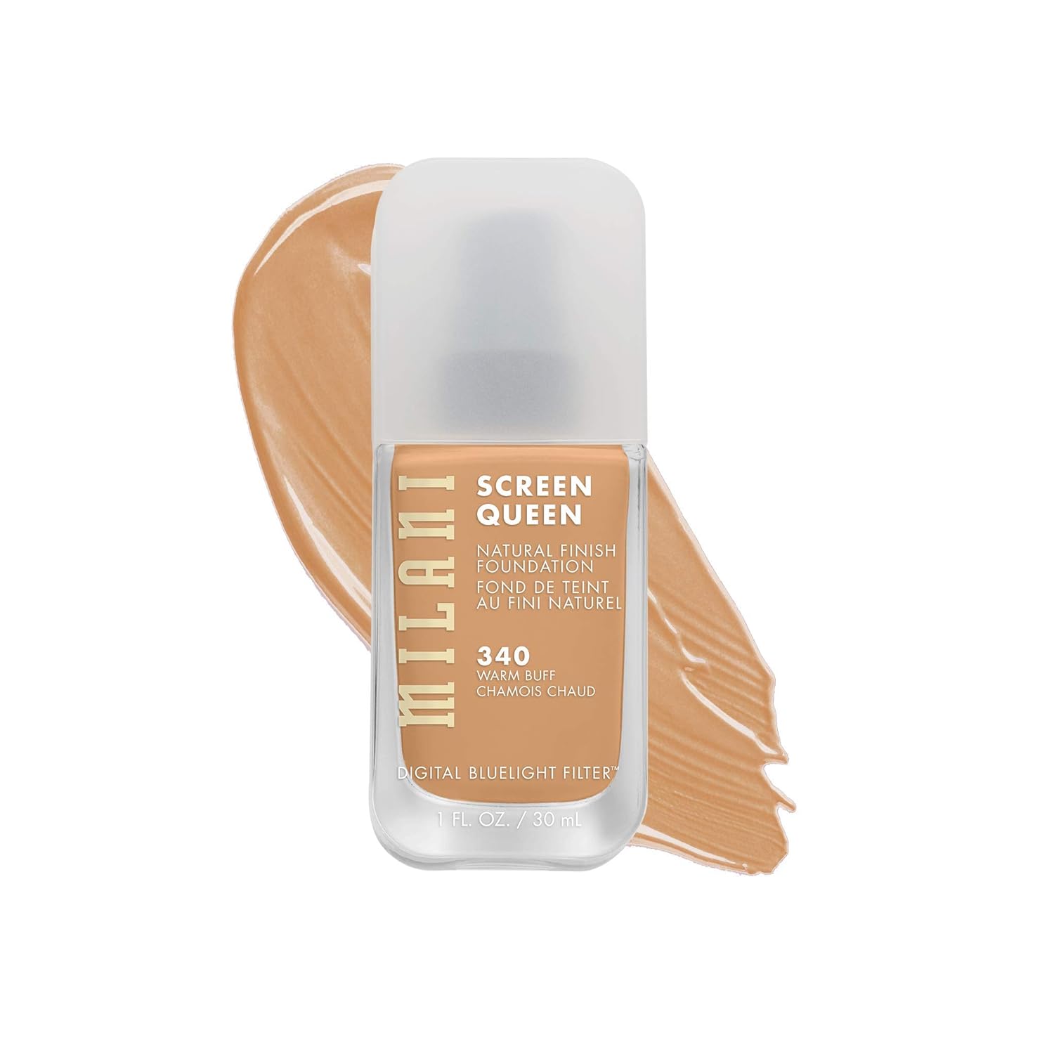 Milani Screen Queen Liquid Foundation Makeup - Cruelty Free Foundation With Digital Bluelight Filter Technology (Warm Buff)