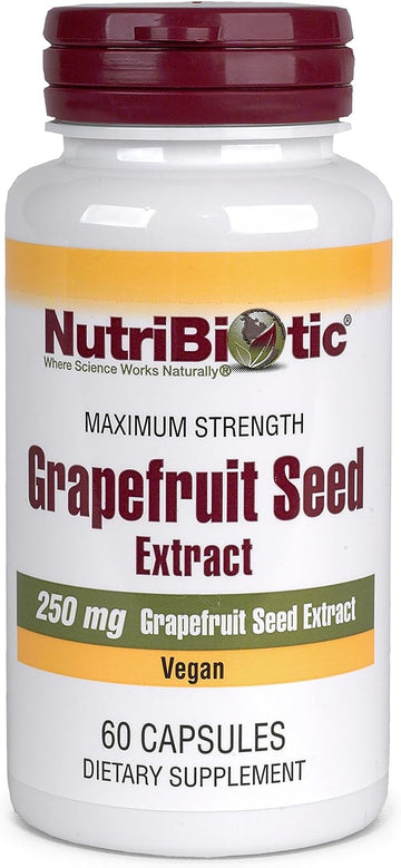 NutriBiotic ? Grapefruit Seed Extract Capsules 250 mg, 60 Count | Maximum Strength with Bioavonoids