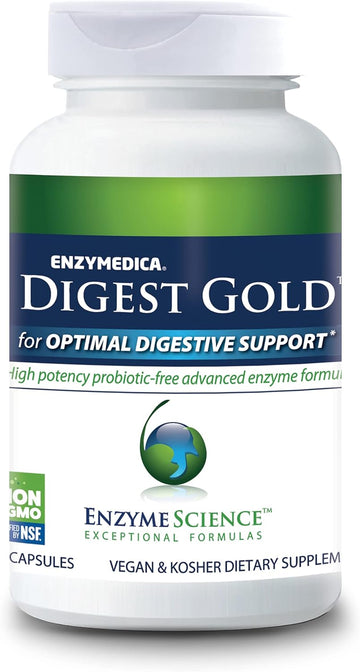 Enzyme Science Digest Gold, 90 Capsules - Maximum Strength Vegan Enzym2.4 Ounces