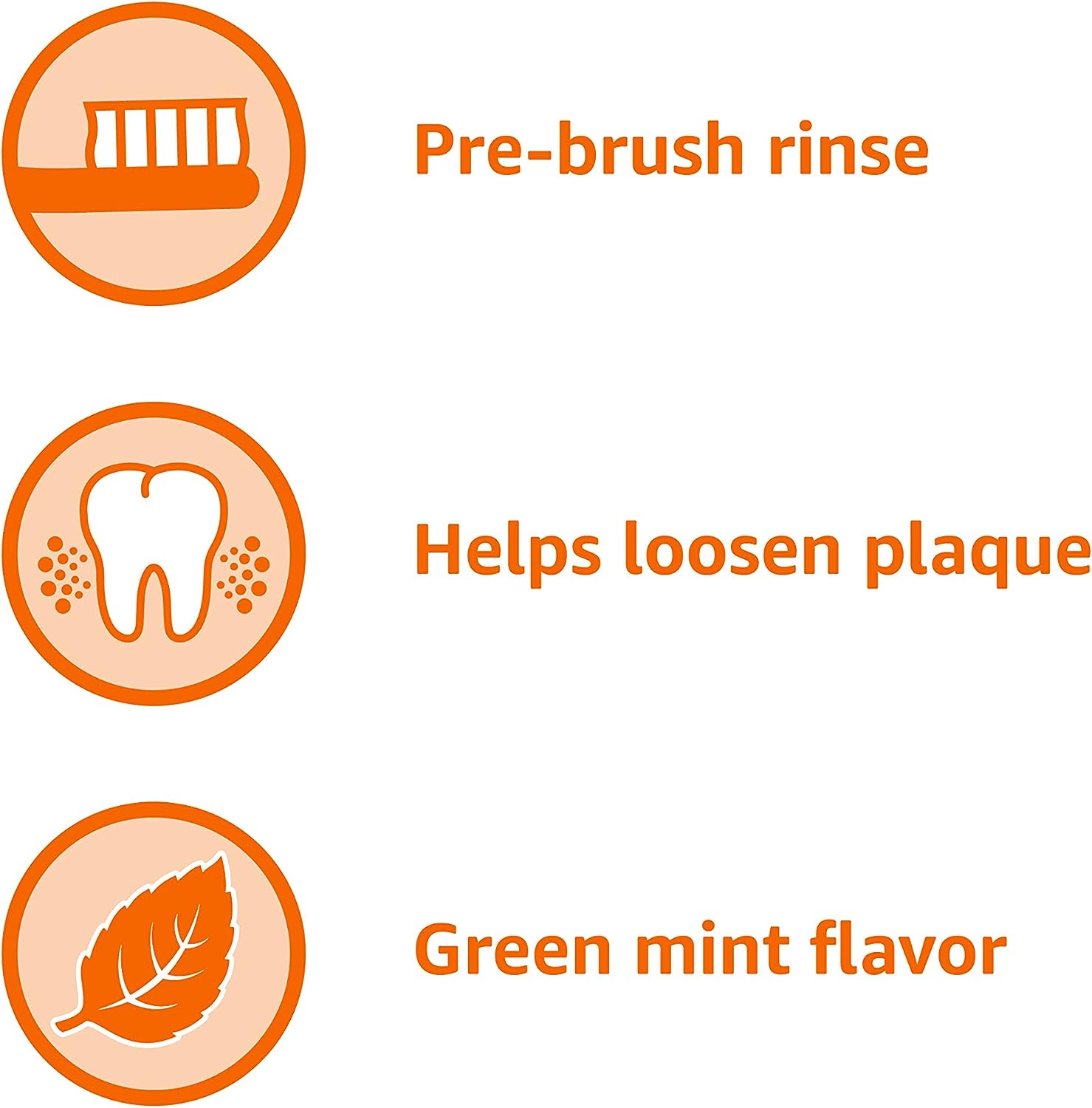 Amazon Basics Pre-Brush Dental Rinse, Green Mint, 24 Fluid O