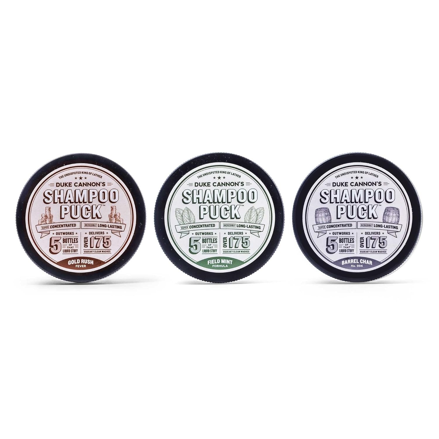 Duke Cannon Supply Co. Shampoo Puck for Men (Variety (1 of each))