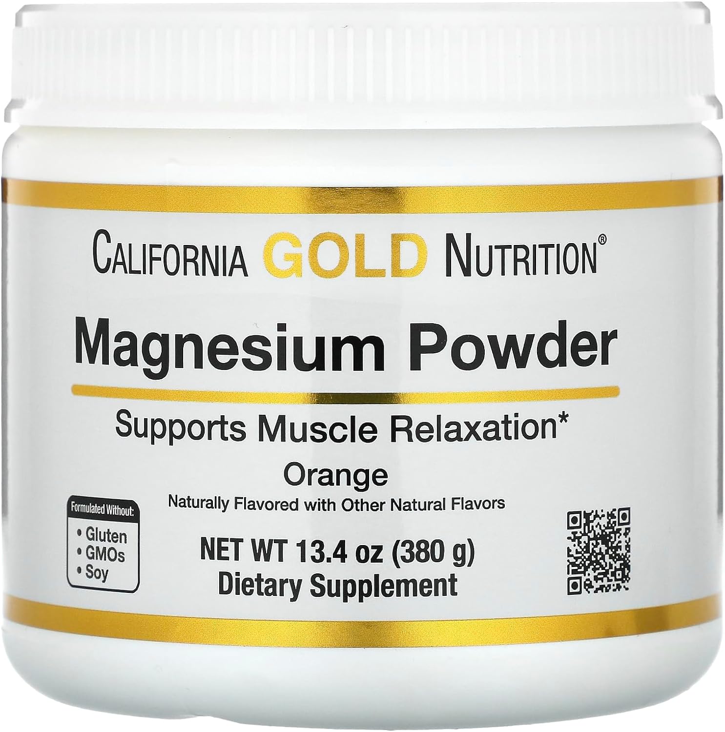 Magnesium Powder Beverage, as Magnesium Citrate, Orange Crush Flavor,