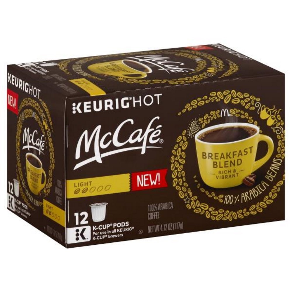 McCafé Breakfast Blend Coffee K-Cups, 12-Count Retail Box (Pack of 2)