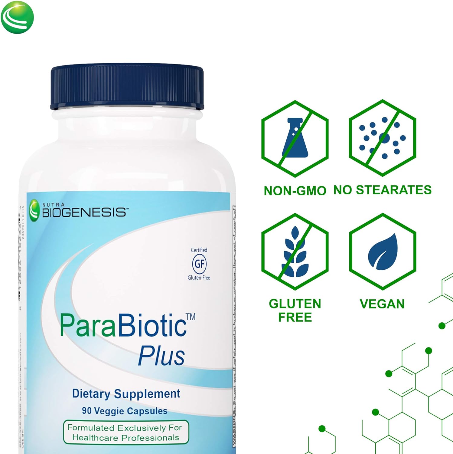 Nutra BioGenesis - ParaBiotic Plus - Organic Neem, Wormwood and Black 