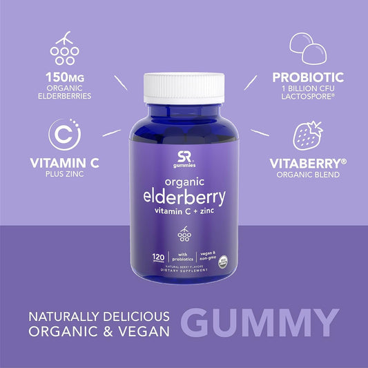 Sports Research Elderberry Gummies Concentrate With Vitamin