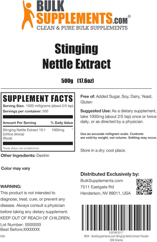 BULKSUPPLEMENTS.COM Stinging Nettle Root Extract - Nettle Root Supplem