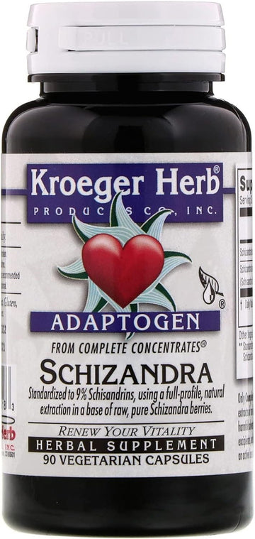 Kroeger Herb Schizandra - 90 Vegetarian Capsules