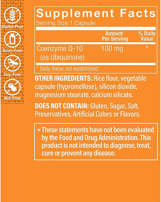 The Vitamin Shoppe CoQ-10 100mg - Beneficial for Those Takin