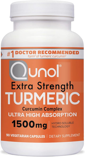 Qunol Turmeric Curcumin Capsules, Qunol 1500mg Extra Strength Suppleme