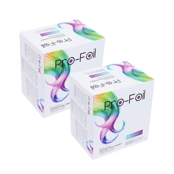 Just Home Pop Up Hair Highlighting Foils | Pre – Cut Aluminium Sheets for Bleaching, Highlighting, Color, Lightening | Ready to Use Silver Sheets | Pack of 2 (1000 Sheets)