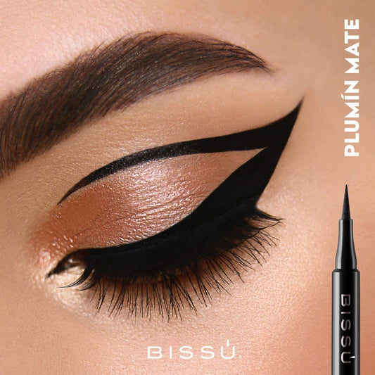 Bissú Waterproof Liquid Eyeliner - Matte Black Eyeliner 2 Pieces