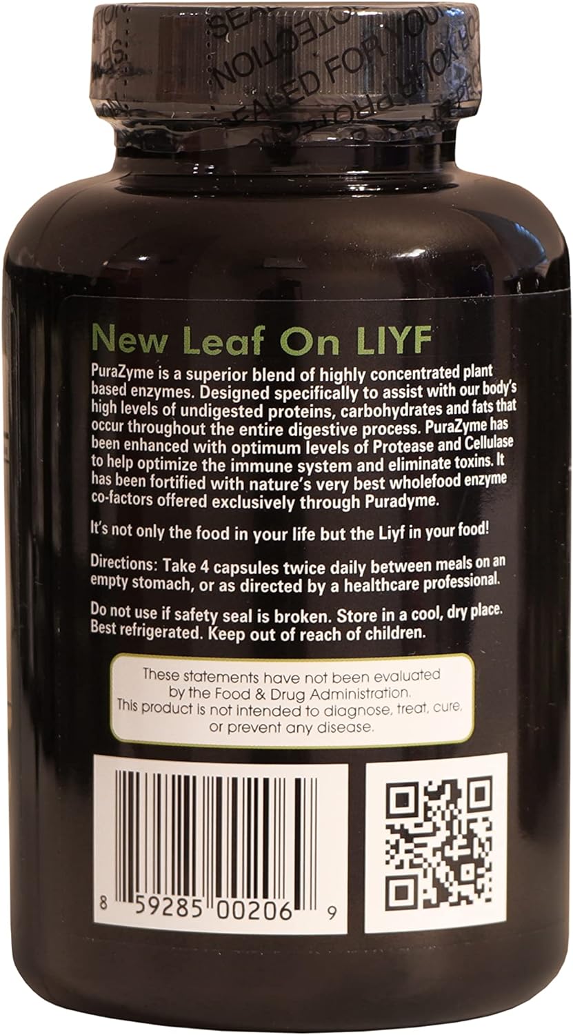 PuraDyme PuraZyme Blend of Digestive Enzymes by Lou Corona 120 Capsule