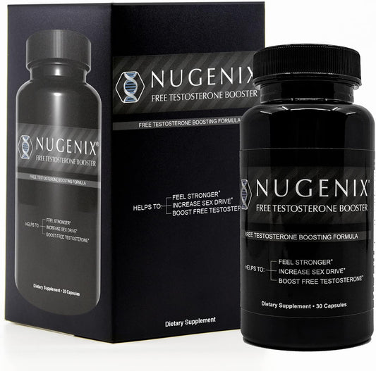 Nugenix Free Testosterone Booster Supplement for Men, 30 Count