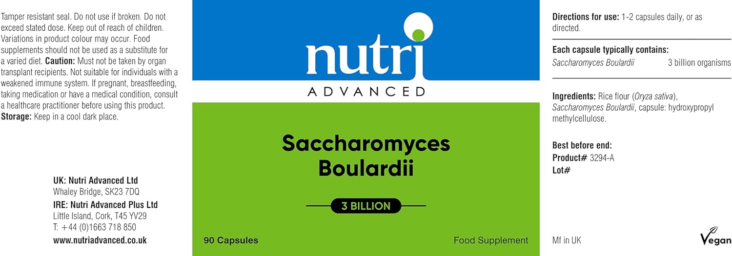 Nutri Advanced - Saccharomyces Boulardii 3 billion - Travel Supplement