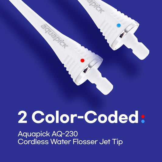 Replacement Classic Jet Tips Compatible with Aquapick Water ossers Model AQ-230, osser Refill Replacement Heads, Classic Jet Nzle Accessories (2-Tips)