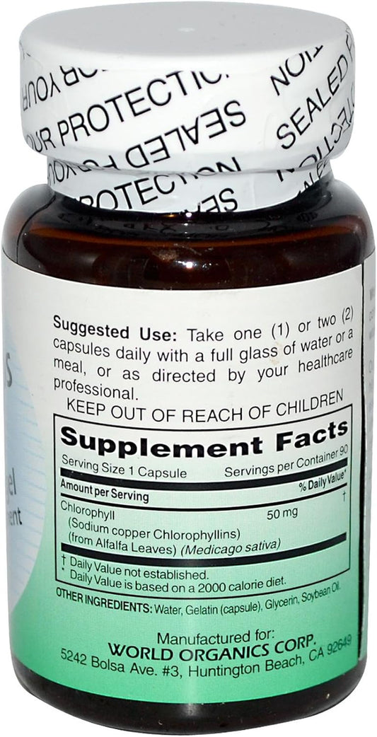 Chlorocaps, 50 mg, 90 Softgels, World Organic