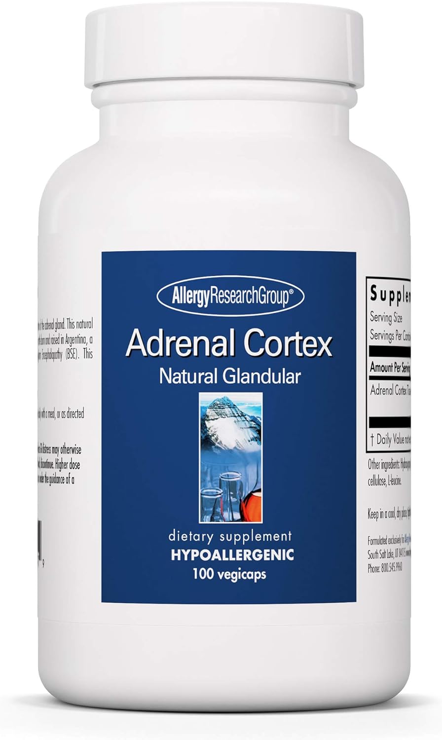 Allergy Research Group - Adrenal Cortex Glandular - Stress, Energy, Ad8.78 Ounces