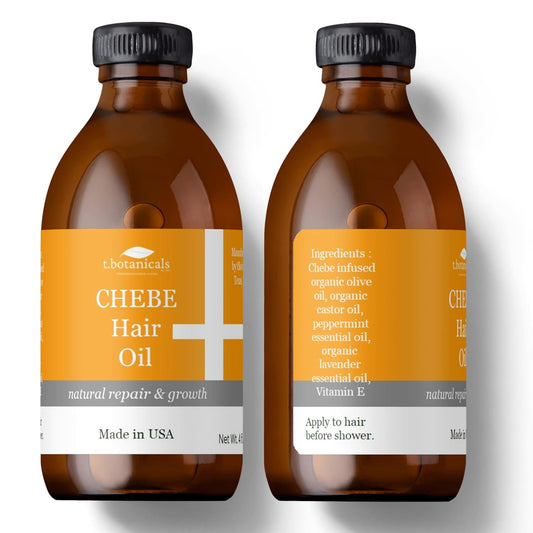 Chebe Oil for Hair Growth, Chebe from Chad Africa, Moisturizer for Scalp and Hair, African 10 in 1 Hair Growth Oil - t.b